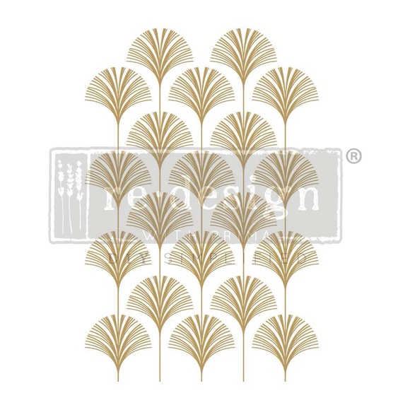 Redesign with Prima Decor Transfer ~ INTERLINKED FANS 24” x 35” - Picture 2 of 4